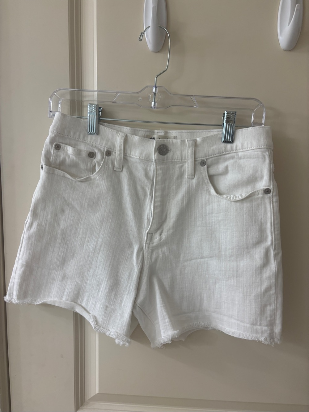 Madewell White Denim Cutoff Shorts – Size 27
